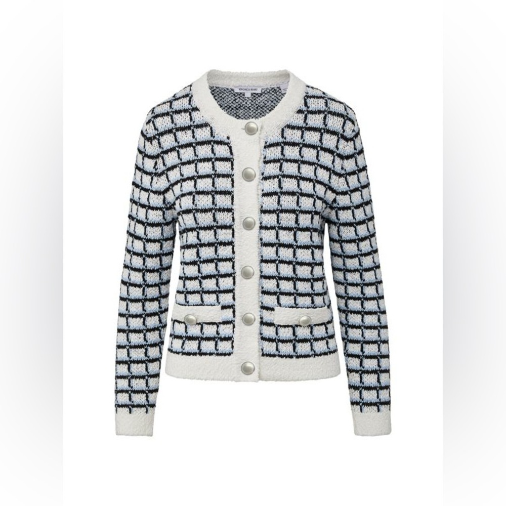 $648 VERONICA BEARD
Lavigne Tweed Knit Jacket size M - Picture 2 of 11